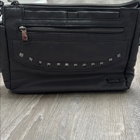 Lug Pacer Studded Gunmetal Crossbody/Shoulder Convertible Bag - Picture 5 of 5